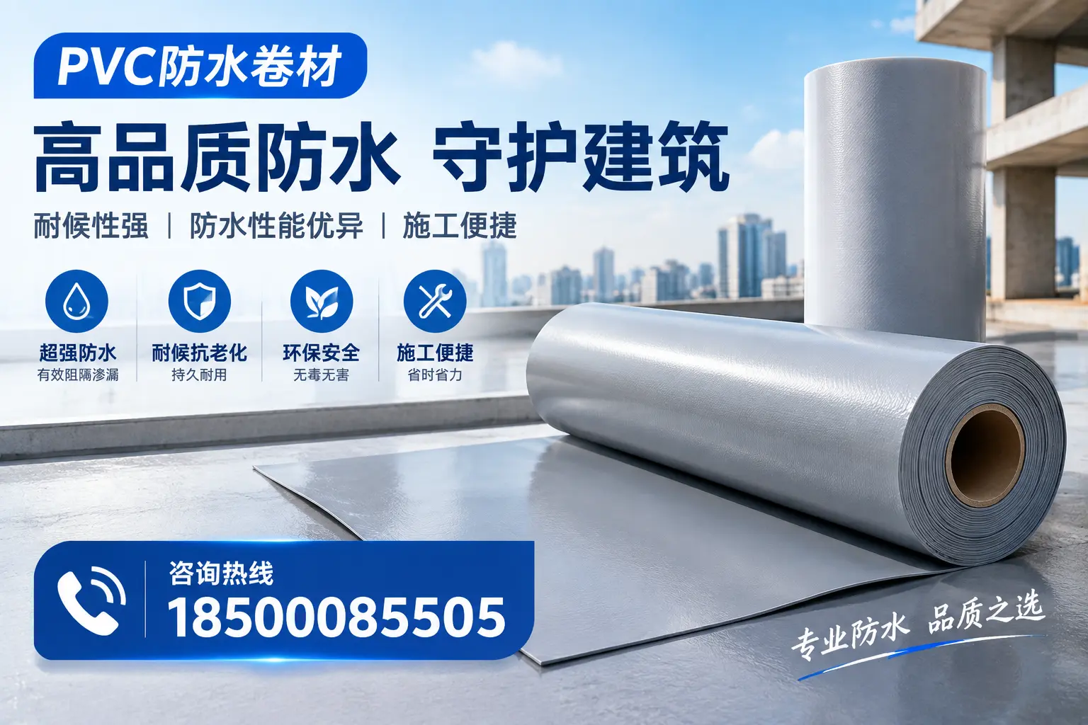 PVC防水卷材的防水效果评测，适合芜湖的科学依据